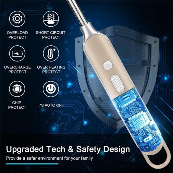 Electric Rechargeable Arc Lighter with LED Battery Display USB Lighter - Picture 2 of 7